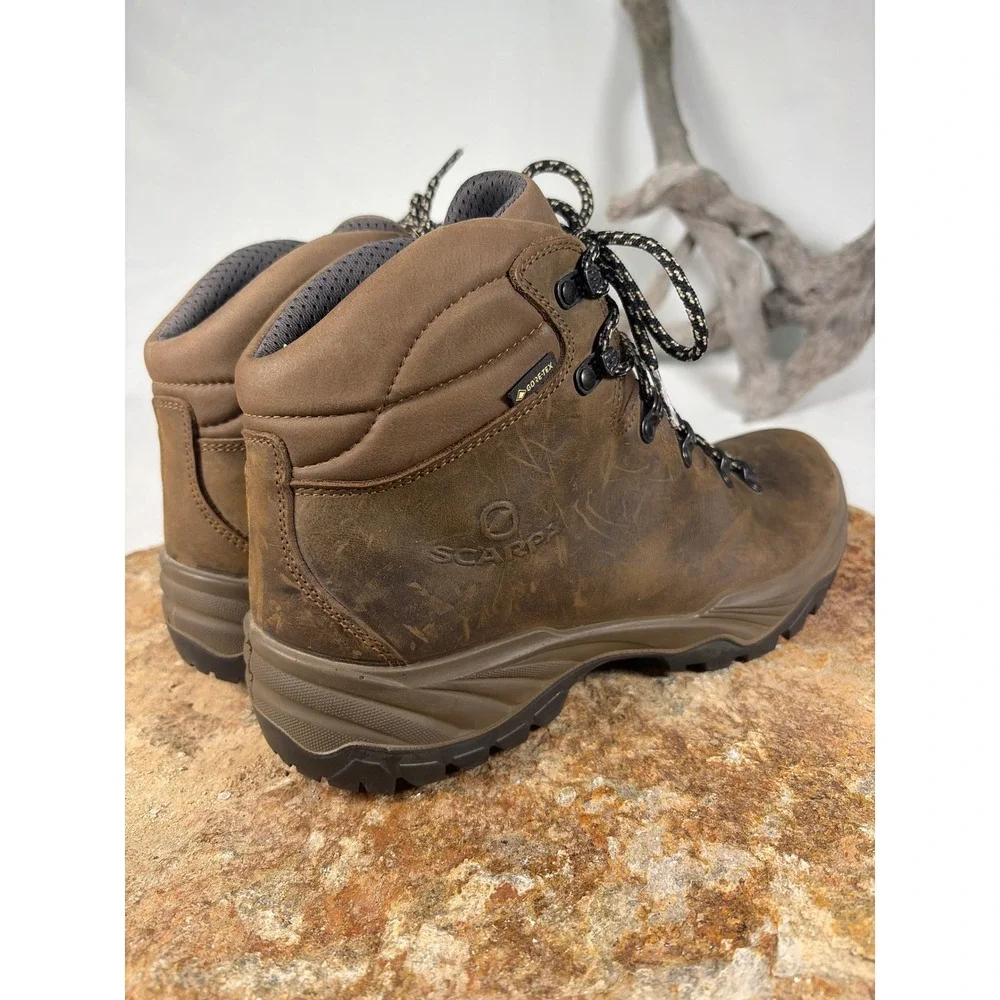 Scarpa Terra GTX Mens Brown Leather Waterproof Hiking Boots 30020-200.1 10.5